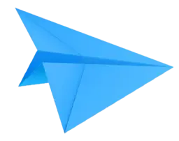 Decorative paper plane